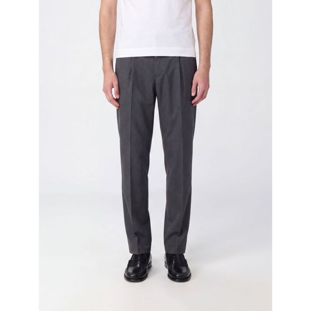 Herno Men Herno Pleated Wool Tailored Trousers With Welt Pockets